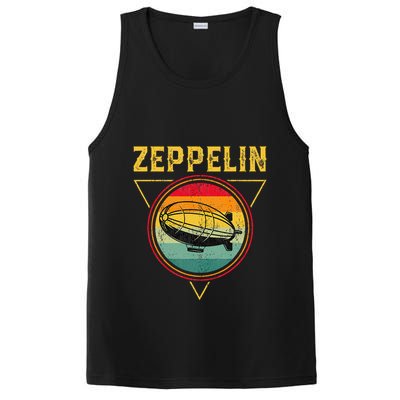 Retro Zeppelin Funny Dirigible Blimp Airship 70s 80s PosiCharge Competitor Tank