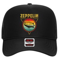 Retro Zeppelin Funny Dirigible Blimp Airship 70s 80s Trucker Hat