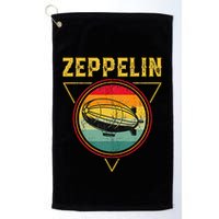 Retro Zeppelin Funny Dirigible Blimp Airship 70s 80s Golf Towel