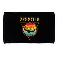 Retro Zeppelin Funny Dirigible Blimp Airship 70s 80s Microfiber Hand Towel