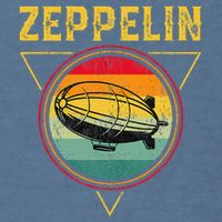 Retro Zeppelin Funny Dirigible Blimp Airship 70s 80s Garment-Dyed Sweatshirt