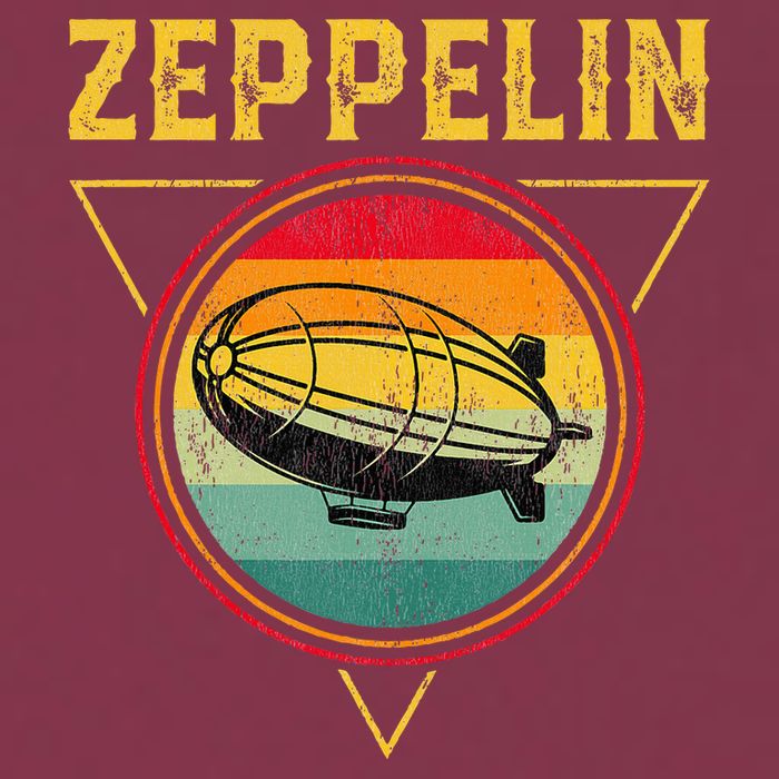 Retro Zeppelin Funny Dirigible Blimp Airship 70s 80s 16oz Travel Tumbler