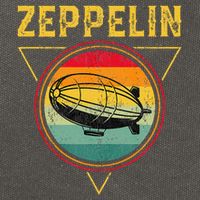 Retro Zeppelin Funny Dirigible Blimp Airship 70s 80s Cotton Canvas Backpack