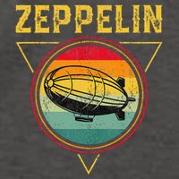 Retro Zeppelin Funny Dirigible Blimp Airship 70s 80s Vector Backpack