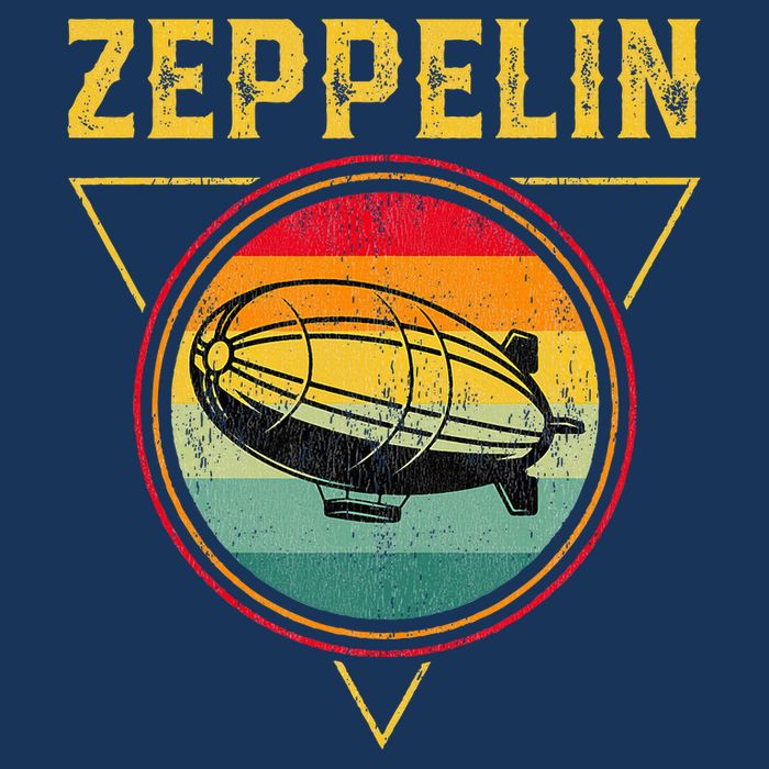 Retro Zeppelin Funny Dirigible Blimp Airship 70s 80s Infant Baby Jersey Bodysuit