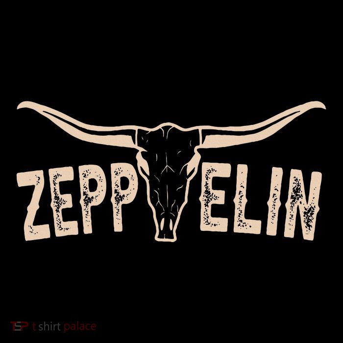 Retro Zeppelin First Name Pride Vintage Apparel Bull Skull Tall T-Shirt