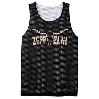 Retro Zeppelin First Name Pride Vintage Apparel Bull Skull Mesh Reversible Basketball Jersey Tank