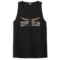 Retro Zeppelin First Name Pride Vintage Apparel Bull Skull PosiCharge Competitor Tank