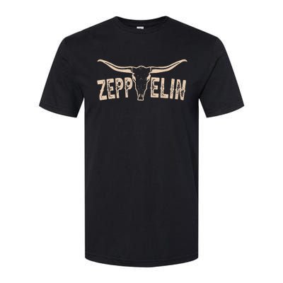 Retro Zeppelin First Name Pride Vintage Apparel Bull Skull Softstyle CVC T-Shirt