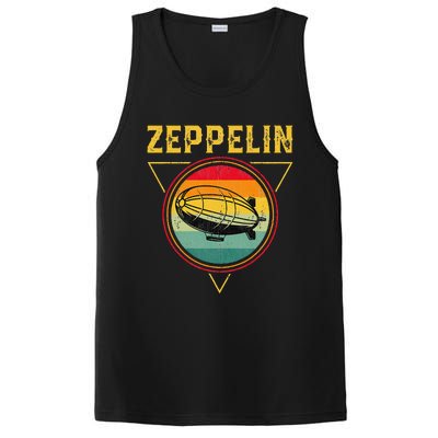 Retro Zeppelin Funny Dirigible Blimp Airship 70s 80s PosiCharge Competitor Tank