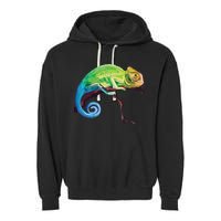 Reptile Zoo Keeper Gift Idea Lizard Safari Chameleon Garment-Dyed Fleece Hoodie