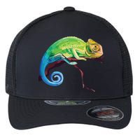 Reptile Zoo Keeper Gift Idea Lizard Safari Chameleon Flexfit Unipanel Trucker Cap
