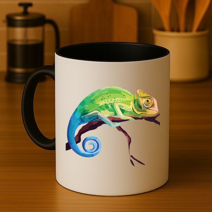 Reptile Zoo Keeper Gift Idea Lizard Safari Chameleon Mug