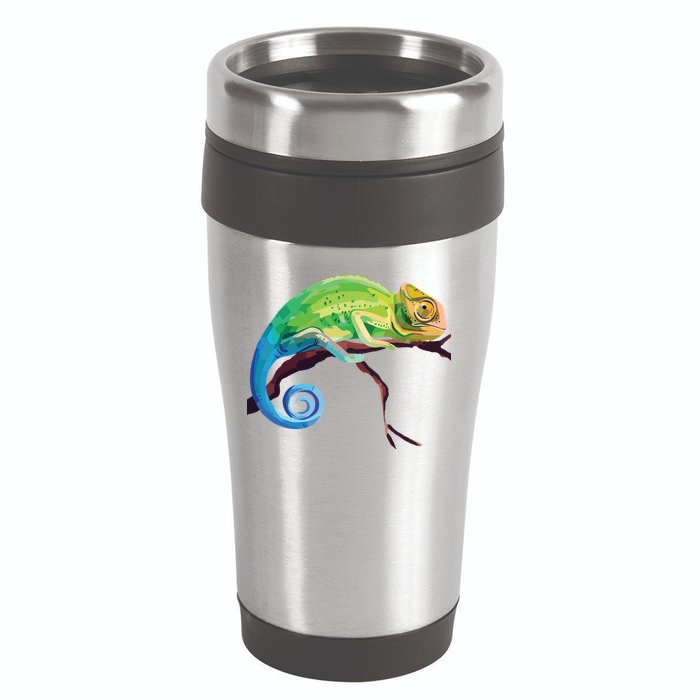 Reptile Zoo Keeper Gift Idea Lizard Safari Chameleon 16oz Travel Tumbler