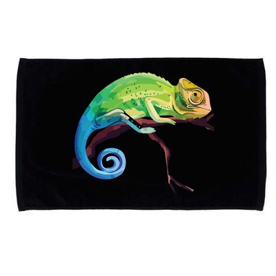 Reptile Zoo Keeper Gift Idea Lizard Safari Chameleon Microfiber Hand Towel
