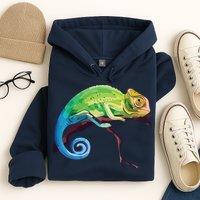 Reptile Zoo Keeper Gift Idea Lizard Safari Chameleon Hoodie
