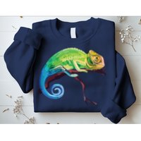 Reptile Zoo Keeper Gift Idea Lizard Safari Chameleon Sweatshirt