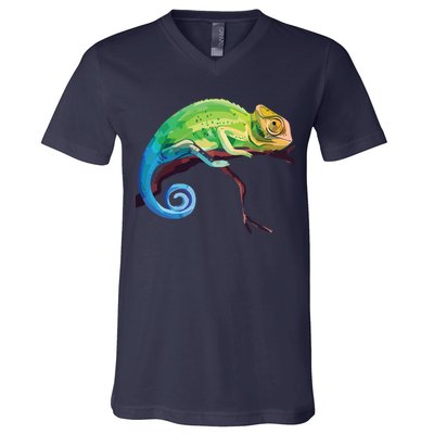 Reptile Zoo Keeper Gift Idea Lizard Safari Chameleon V-Neck T-Shirt