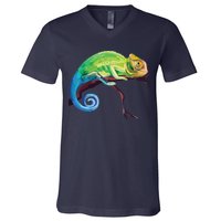 Reptile Zoo Keeper Gift Idea Lizard Safari Chameleon V-Neck T-Shirt
