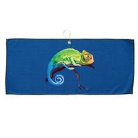 Reptile Zoo Keeper Gift Idea Lizard Safari Chameleon Large Microfiber Waffle Golf Towel
