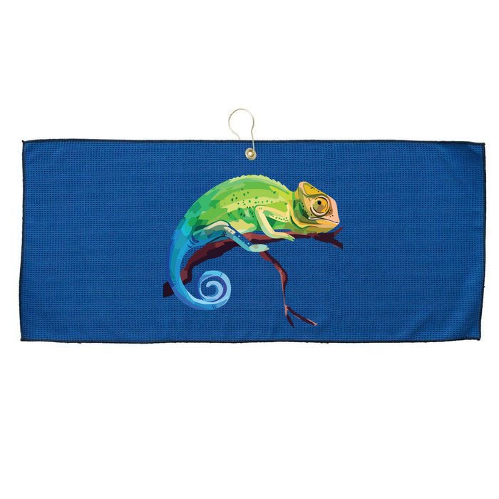 Reptile Zoo Keeper Gift Idea Lizard Safari Chameleon Large Microfiber Waffle Golf Towel