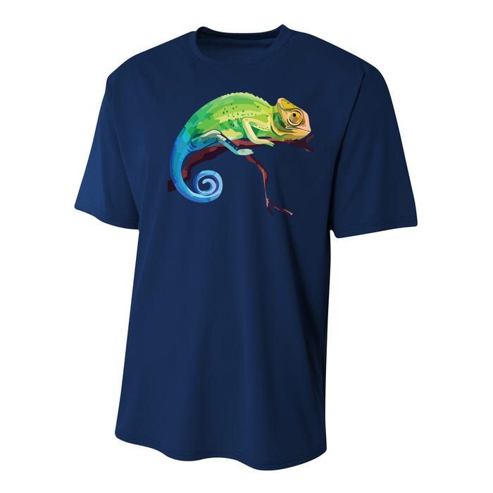 Reptile Zoo Keeper Gift Idea Lizard Safari Chameleon Youth Performance Sprint T-Shirt