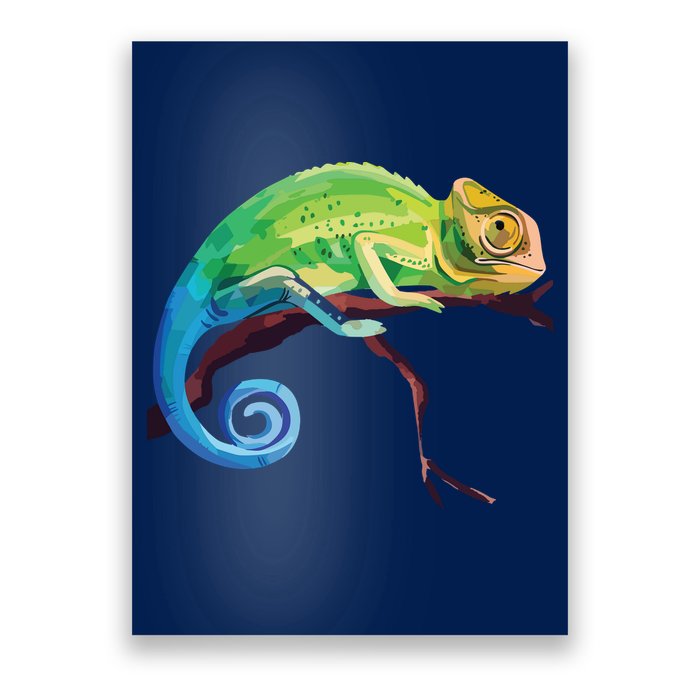 Reptile Zoo Keeper Gift Idea Lizard Safari Chameleon Poster