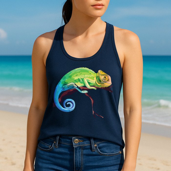 Reptile Zoo Keeper Gift Idea Lizard Safari Chameleon Womens Tank Top