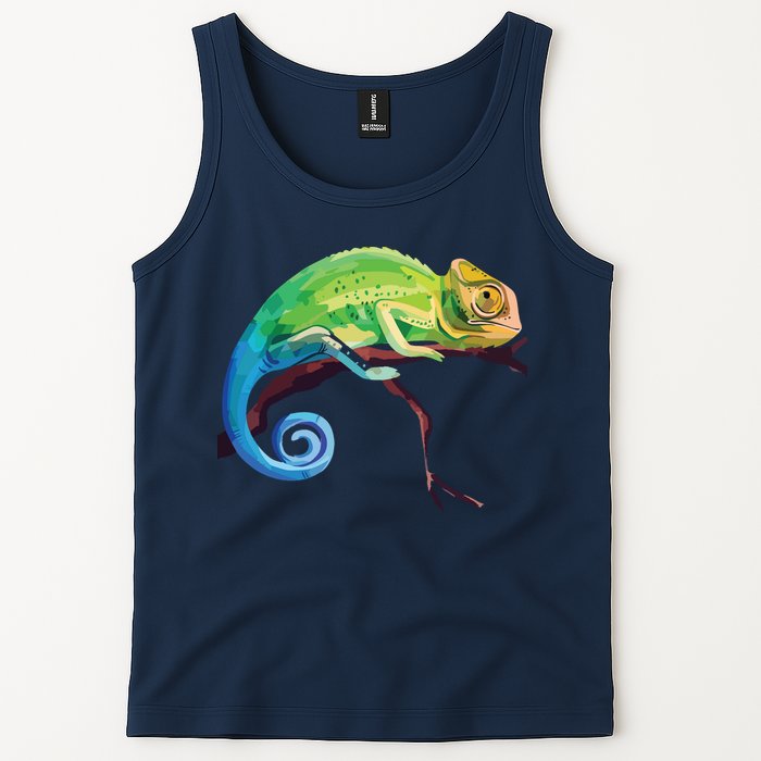 Reptile Zoo Keeper Gift Idea Lizard Safari Chameleon Tank Top