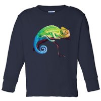 Reptile Zoo Keeper Gift Idea Lizard Safari Chameleon Toddler Long Sleeve Shirt