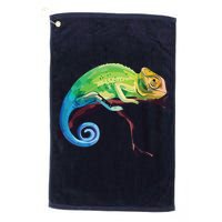 Reptile Zoo Keeper Gift Idea Lizard Safari Chameleon Golf Towel