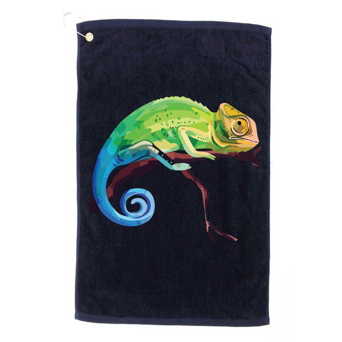 Reptile Zoo Keeper Gift Idea Lizard Safari Chameleon Golf Towel
