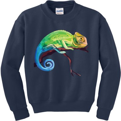Reptile Zoo Keeper Gift Idea Lizard Safari Chameleon Kids Sweatshirt