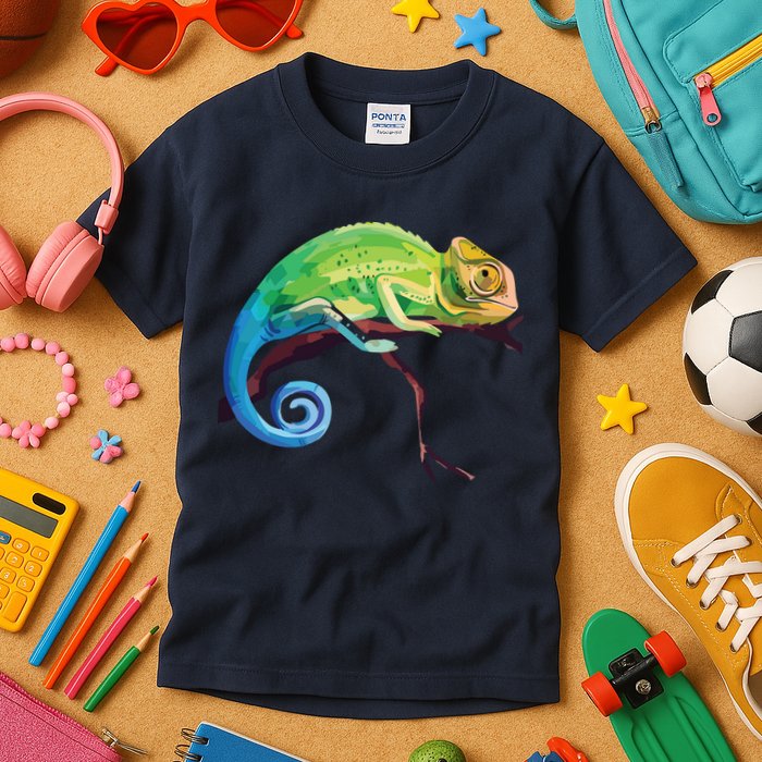 Reptile Zoo Keeper Gift Idea Lizard Safari Chameleon Kids T-Shirt
