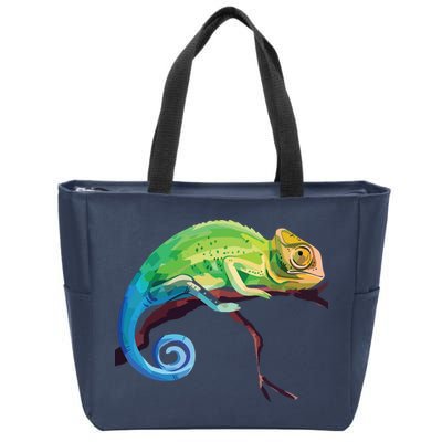 Reptile Zoo Keeper Gift Idea Lizard Safari Chameleon Zip Tote Bag