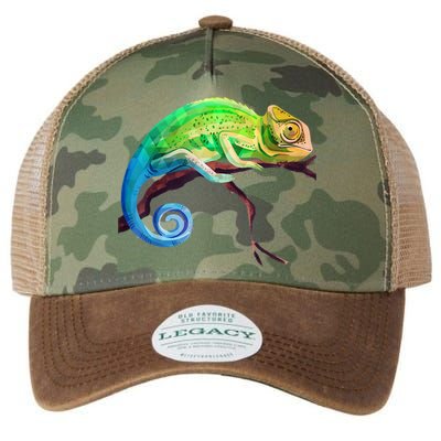 Reptile Zoo Keeper Idea Lizard Safari Chameleon Legacy Tie Dye Trucker Hat