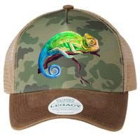 Reptile Zoo Keeper Idea Lizard Safari Chameleon Legacy Tie Dye Trucker Hat