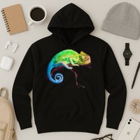 Reptile Zoo Keeper Idea Lizard Safari Chameleon Hoodie