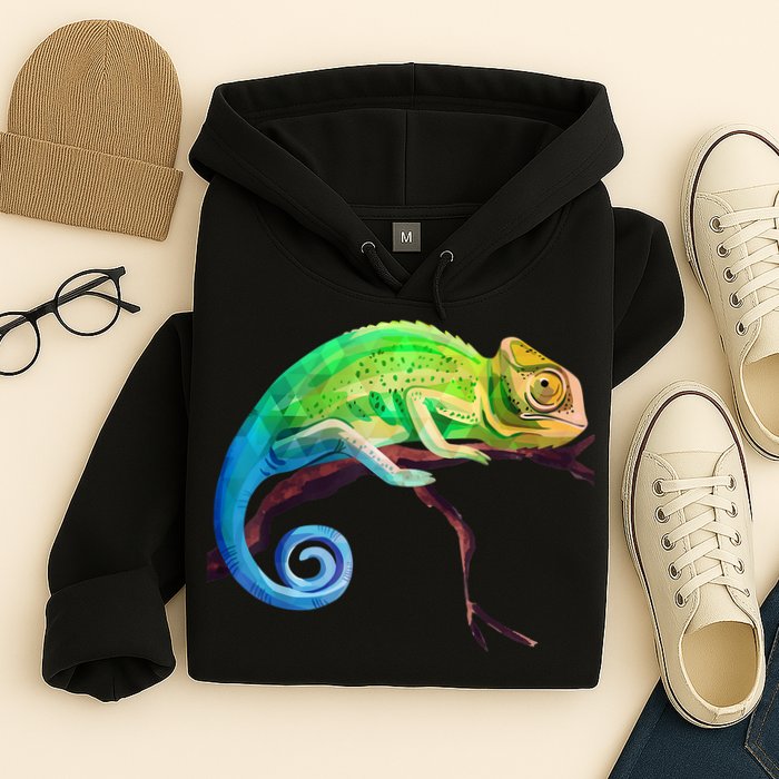 Reptile Zoo Keeper Idea Lizard Safari Chameleon Hoodie