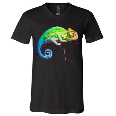 Reptile Zoo Keeper Idea Lizard Safari Chameleon V-Neck T-Shirt