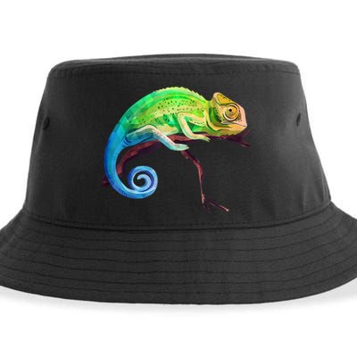 Reptile Zoo Keeper Idea Lizard Safari Chameleon Sustainable Bucket Hat