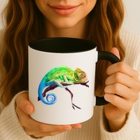 Reptile Zoo Keeper Idea Lizard Safari Chameleon Coffee Mug