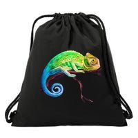 Reptile Zoo Keeper Idea Lizard Safari Chameleon Drawstring Bag
