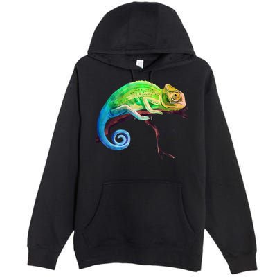 Reptile Zoo Keeper Idea Lizard Safari Chameleon Premium Pullover Hoodie