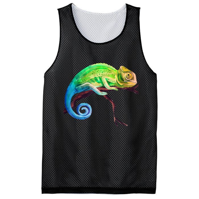 Reptile Zoo Keeper Idea Lizard Safari Chameleon Mesh Reversible Basketball Jersey Tank