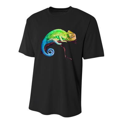 Reptile Zoo Keeper Idea Lizard Safari Chameleon Youth Performance Sprint T-Shirt