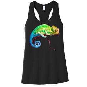 Reptile Zoo Keeper Idea Lizard Safari Chameleon Women's Racerback Tank