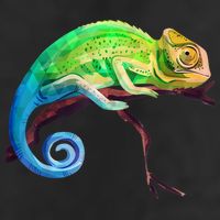 Reptile Zoo Keeper Idea Lizard Safari Chameleon Trucker Hat