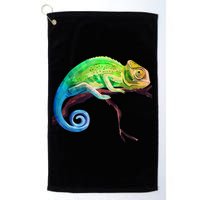 Reptile Zoo Keeper Idea Lizard Safari Chameleon Golf Towel