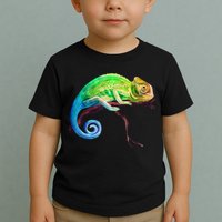 Reptile Zoo Keeper Idea Lizard Safari Chameleon Toddler T-Shirt